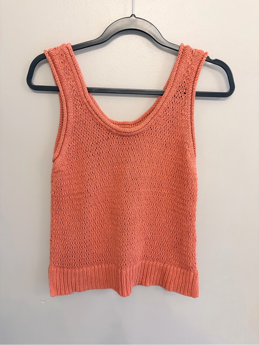Madewell knit light rust colored tank cotton blend size S